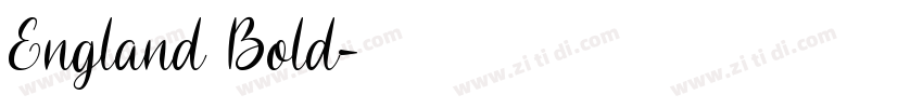 England Bold字体转换